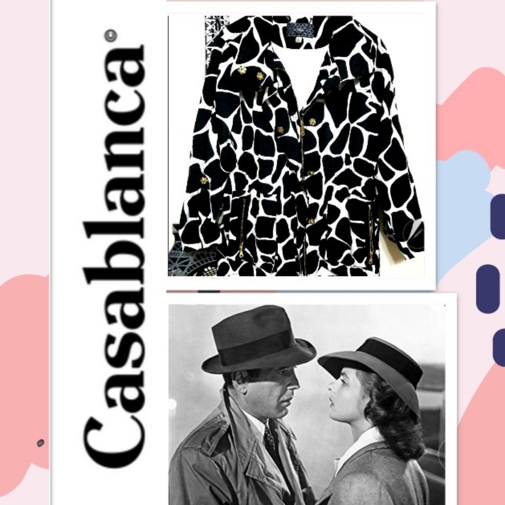Casablanca Bpack and White Coat with hoddie - Picture 1 of 8